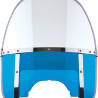 National Cycle Heritage Beaded Windshield Blue Adjustable Window - Black/Clear