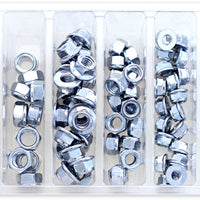 Bolt Hex Fuji-lock Nut Assortment 100 Piece Kit - Tires & Wheels