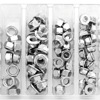 Bolt Hex Fuji-lock Nut Assortment 100 Piece Kit - Tires & Wheels