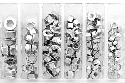 Bolt Hex Fuji-lock Nut Assortment 100 Piece Kit - Tires & Wheels