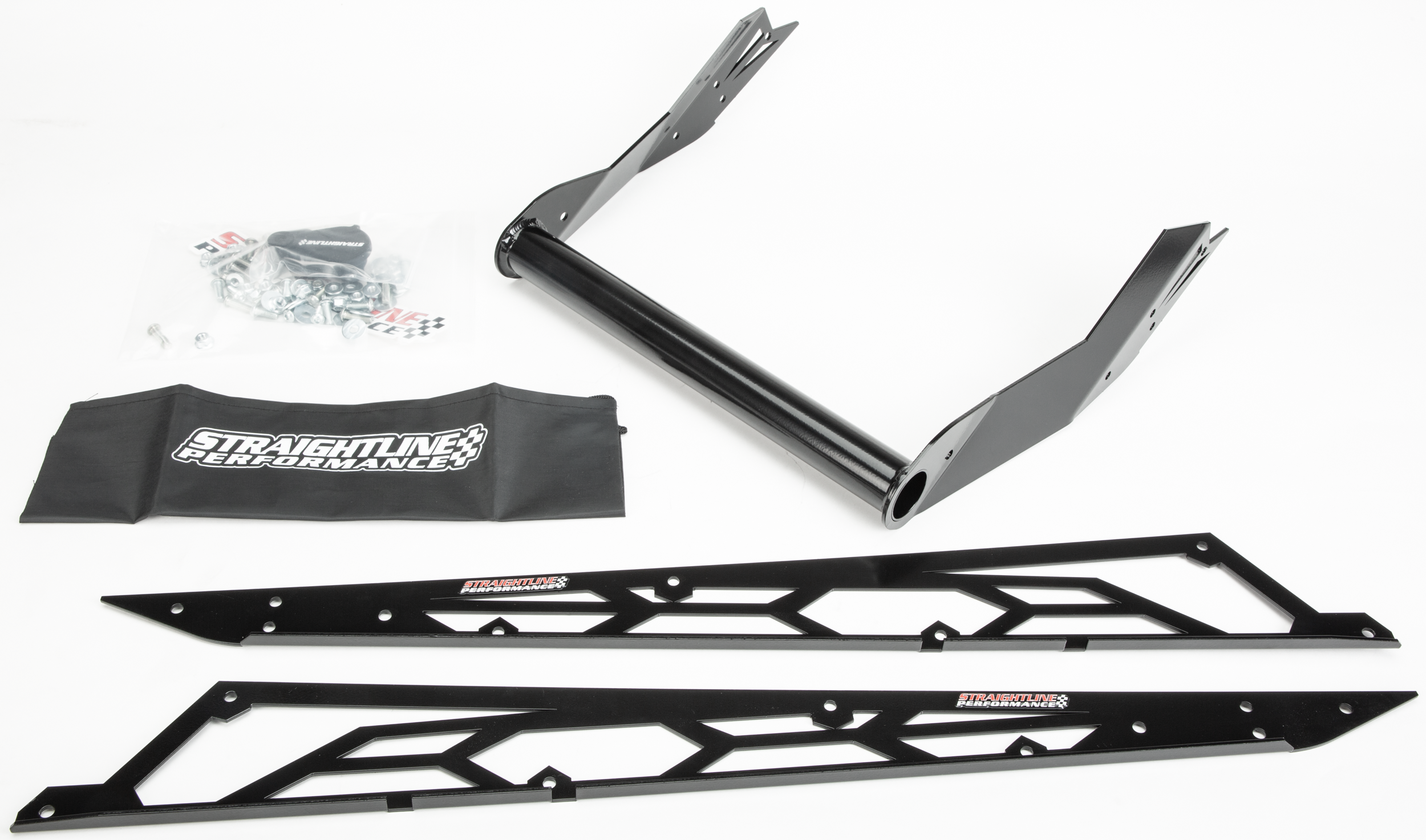 Straightline Hide ’n’ Go Rear Bumper Black/white Black Snowmobile Collection