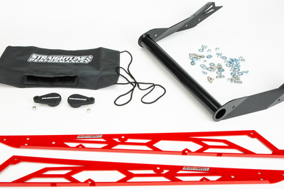Straightline Hide ’n’ Go Rear Bumper Black/white Red Snowmobile Collection