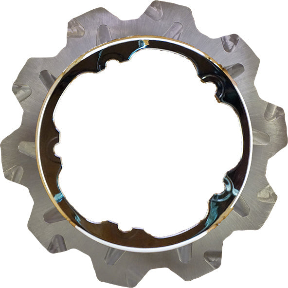 Lyndall Brakes High Carbon Steel Phoenix Front Rotor Chrome 11.8’’ - Harddrive Products