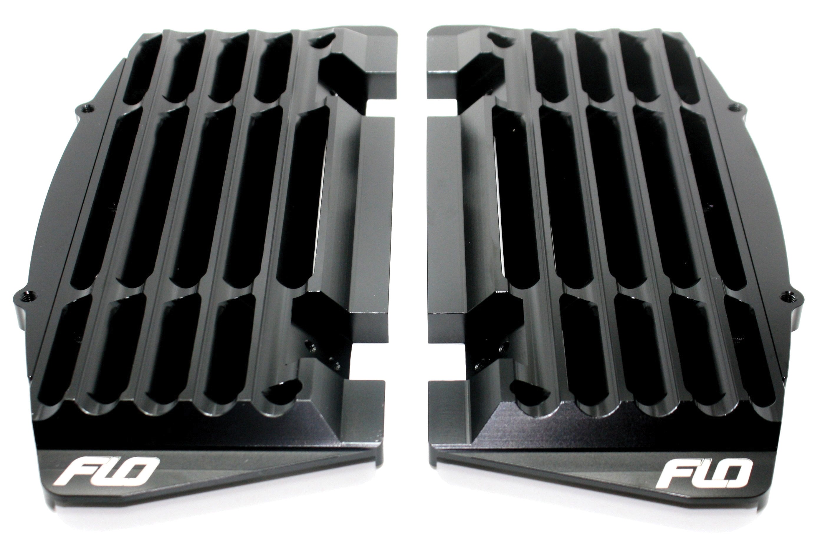Flo Motorsports High Flow Radiator Braces Blue - Black - Offroad Collection