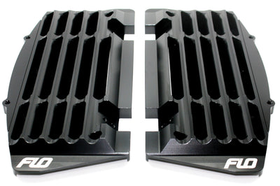 Flo Motorsports High Flow Radiator Braces Blue - Black - Offroad Collection