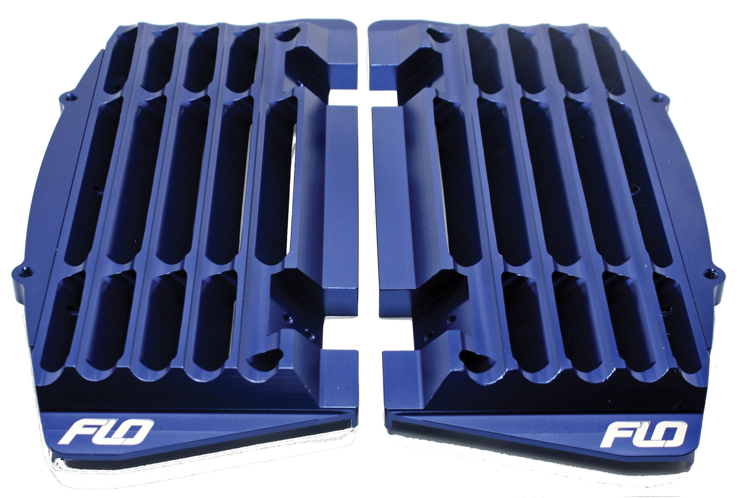 Flo Motorsports High Flow Radiator Braces Blue - Offroad Collection