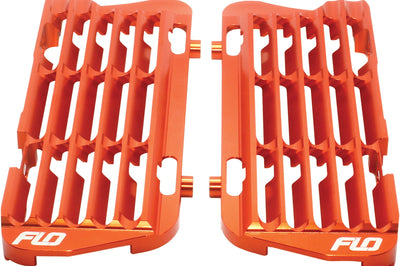 Flo Motorsports High Flow Radiator Braces Blue - Orange - Offroad Collection