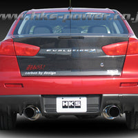 HKS 08-09 Evo 10 Hi-Power Dual Tip Catback Exhaust - Mufflers & Tips