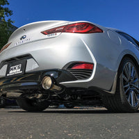 HKS 2017 Infiniti Q60 (RWD) Dual Hi-Power Titanium Tip Catback Exhaust - Mufflers & Tips