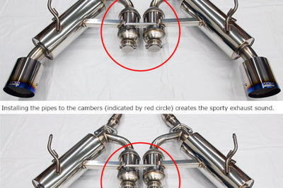 HKS 2017 Infiniti Q60 (RWD) Dual Hi-Power Titanium Tip Catback Exhaust - Mufflers & Tips