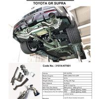 HKS 2019 + Toyota GR Supra w/o OPF Dual Hi-Power Titanium Tip Catback Exhaust - Mufflers & Tips