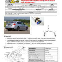 HKS Hi-Power SPEC-L2 VAB EJ20 - Exhaust Mufflers & Tips