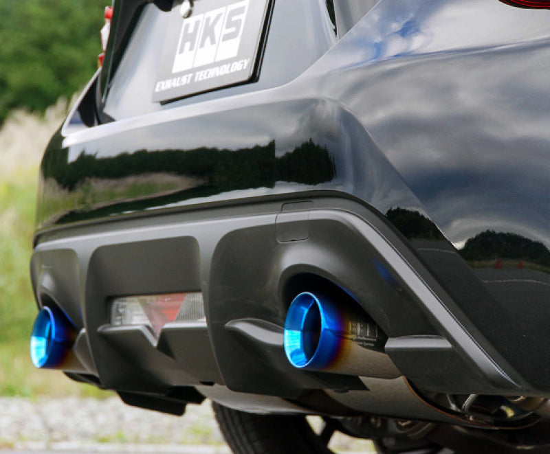 HKS LEGAMAX Sports S-Tail Ti ZN6/ZC6- Burnt Tips - Exhaust Mufflers &