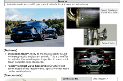 HKS SUPER TURBO MUFFLER GR SUPRA DB42 B58 - Exhaust Mufflers & Tips