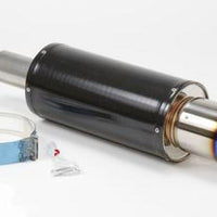 HKS Universal Carbon-Ti Cat-back Exhaust - 170mm Shell/75mm Diameter - Mufflers & Tips