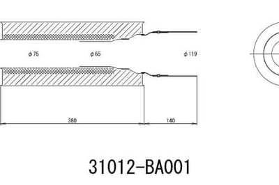 HKS Universal Carbon-Ti Cat-back Exhaust - 170mm Shell/75mm Diameter - Mufflers & Tips