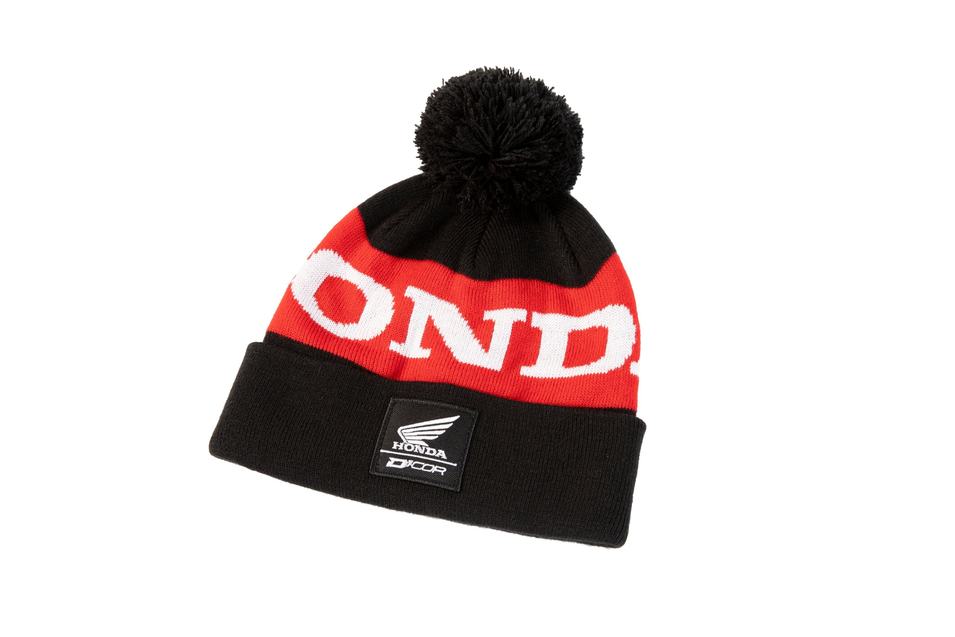 D-cor Honda Beanie Stripe Black/red - Black/Red - Apparel Collection