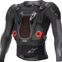 Alpinestars Honda Bionic + V2 Protection Jacket Blk/wht/blu/br Red Xl - Black/White/Blue/Bright / 2X-Large - Apparel