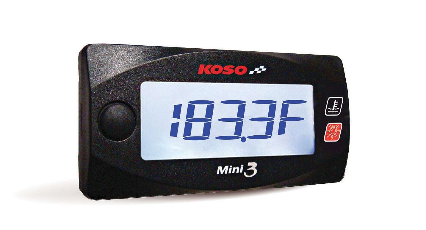 Koso Honda Grom Mini 3 Cylinder Head Temperature Meter - Street Collection