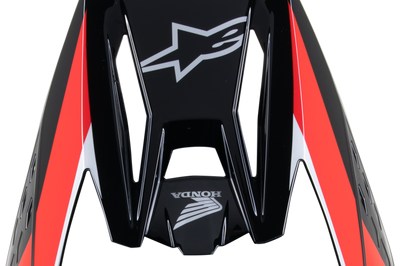 Alpinestars Honda S-m5 Helmet Visor White/blue/red Glossy - Black/Red - Apparel Collection