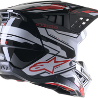 Alpinestars Honda S-m5 Helmet White/blue/red Glossy Xs - Matte Black / 2X-Large - Bicycle Collection