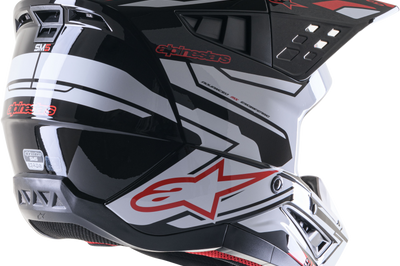 Alpinestars Honda S-m5 Helmet White/blue/red Glossy Xs - Bicycle Collection