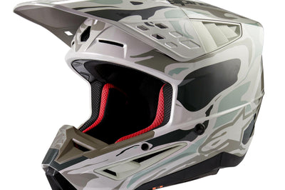 Alpinestars Honda S-m5 Helmet White/blue/red Glossy Xs - Bicycle Collection