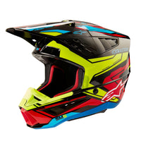 Alpinestars Honda S-m5 Helmet White/blue/red Glossy Xs - Matte Black / 2X-Large - Bicycle Collection