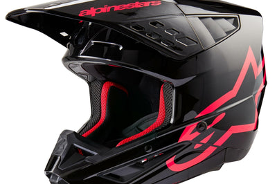 Alpinestars Honda S-m5 Helmet White/blue/red Glossy Xs - Bicycle Collection