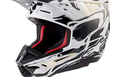 Alpinestars Honda S-m5 Helmet White/blue/red Glossy Xs - Bicycle Collection