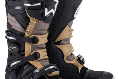 Alpinestars Honda Tech 7 Enduro Drystar Black/bright Red Sz 16 - Black/Grey/Gold / US 09