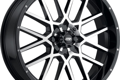 Itp Hurricane Black/machined 18x6.5 4/137 4 + 2.5 ( + 10mm) - Tires & Wheels