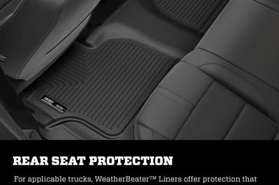 Husky Liners Line 2017 Honda Ridgeline WeatherBeater 2nd Row Black Floor - Mats
