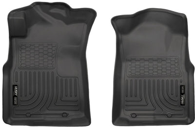 Husky Liners 05-15 Toyota Tacoma Crew/Extended/Standard Cab WeatherBeater Front Black Floor - Mats