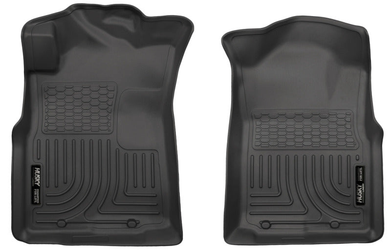Husky Liners 05-15 Toyota Tacoma Crew/Extended/Standard Cab WeatherBeater Front Black Floor - Mats