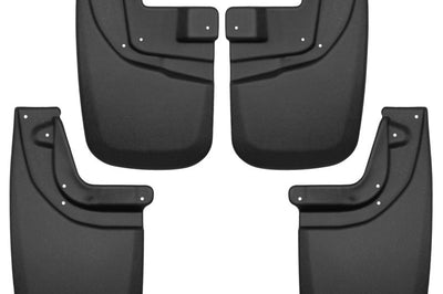 Husky Liners 05-15 Toyota Tacoma w/ OEM Fender Flares Front and Rear Mud Guards - Black - Body Armor & Protection