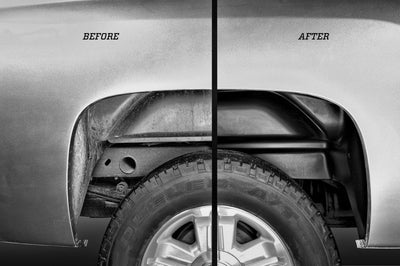 Husky Liners 06-14 Ford F-150 Black Rear Wheel Well Guards - Body Armor & Protection