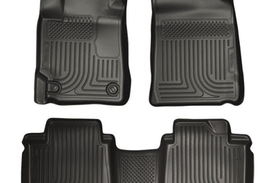Husky Liners 07-11 Toyota Camry (All) WeatherBeater Combo Black Floor (One Piece for 2nd Row) - Mats
