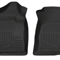 Husky Liners 07-12 Chevrolet Silverado/GMC Sierra Regular Cab WeatherBeater Black Floor - Mats