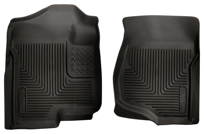 Husky Liners 07-12 GM Silverado/Tahoe/Suburban/Escalade X-Act Contour Black Floor - Mats