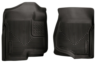 Husky Liners 07-12 GM Silverado/Tahoe/Suburban/Escalade X-Act Contour Black Floor - Mats