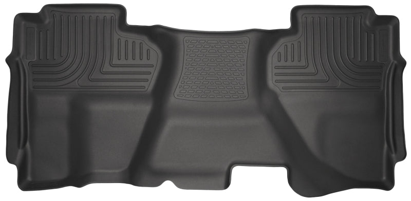 Husky Liners 07-13 Chevrolet Silverado 1500 Ext Cab WeatherBeater Black 2nd Seat Floor - Mats