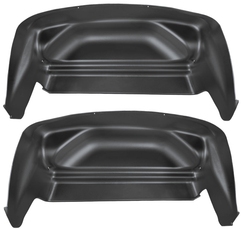 Husky Liners 07-13 Chevy/GMC Silverado/Sierra Black Rear Wheel Well Guards - Body Armor & Protection