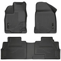 Husky Liners 07-13 Ford Edge / Lincoln MKX Weatherbeater Black Front & 2nd Seat Floor - Mats