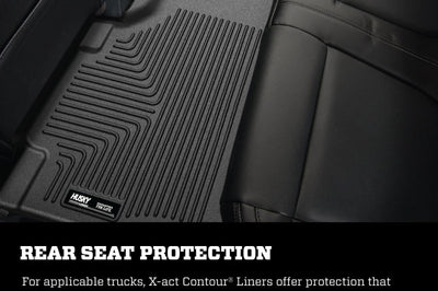 Husky Liners 09-12 Ford F-150 Reg/Super/Crew Cab X-Act Contour Black Floor (2nd Seat) - Mats