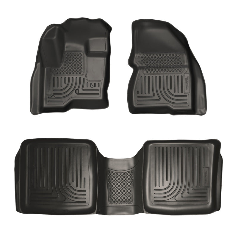 Husky Liners 09-12 Ford Flex/10-12 Lincoln MKT WeatherBeater Combo Black Floor - Mats