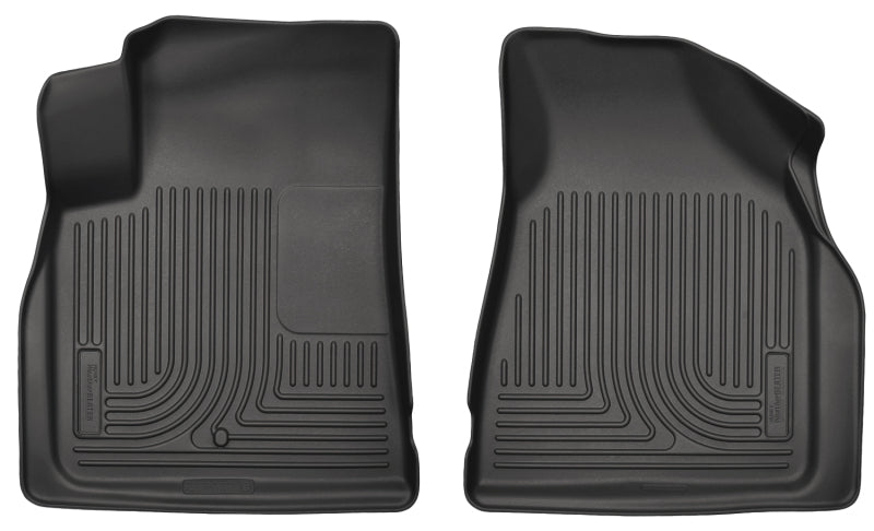 Husky Liners 09-14 Chevy Traverse/07-14 GMC Acadia Weatherbeater Black Front Floor - Mats