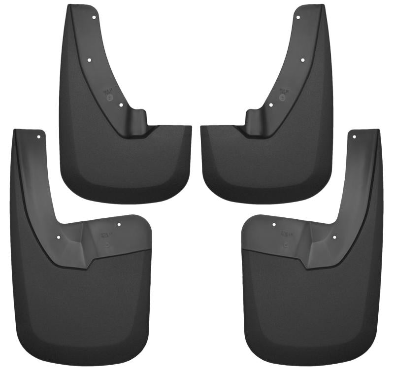 Husky Liners 09-17 Dodge Ram 1500/2500 Both w/ OE Fender Flares Front and Rear Mud Guards - Black - Body Armor &