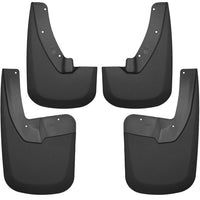 Husky Liners 09-17 Dodge Ram 1500/2500 Both w/ OE Fender Flares Front and Rear Mud Guards - Black - Body Armor &