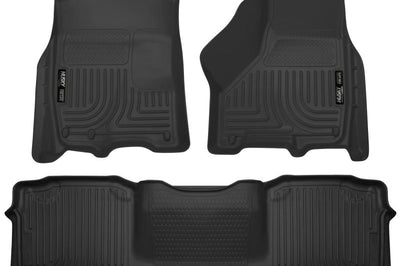 Husky Liners 10-12 Dodge Ram 2500/3500 Mega Cab WeatherBeater Combo Black Floor - Mats